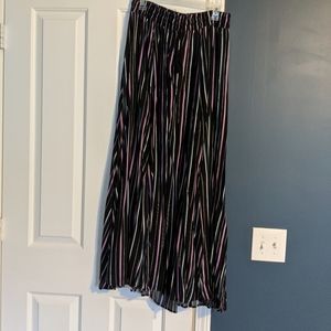 Striped maxi skirt
